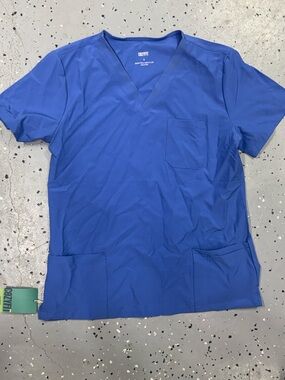 Women’s Cozyfit Royal Blue Scrub Top Small